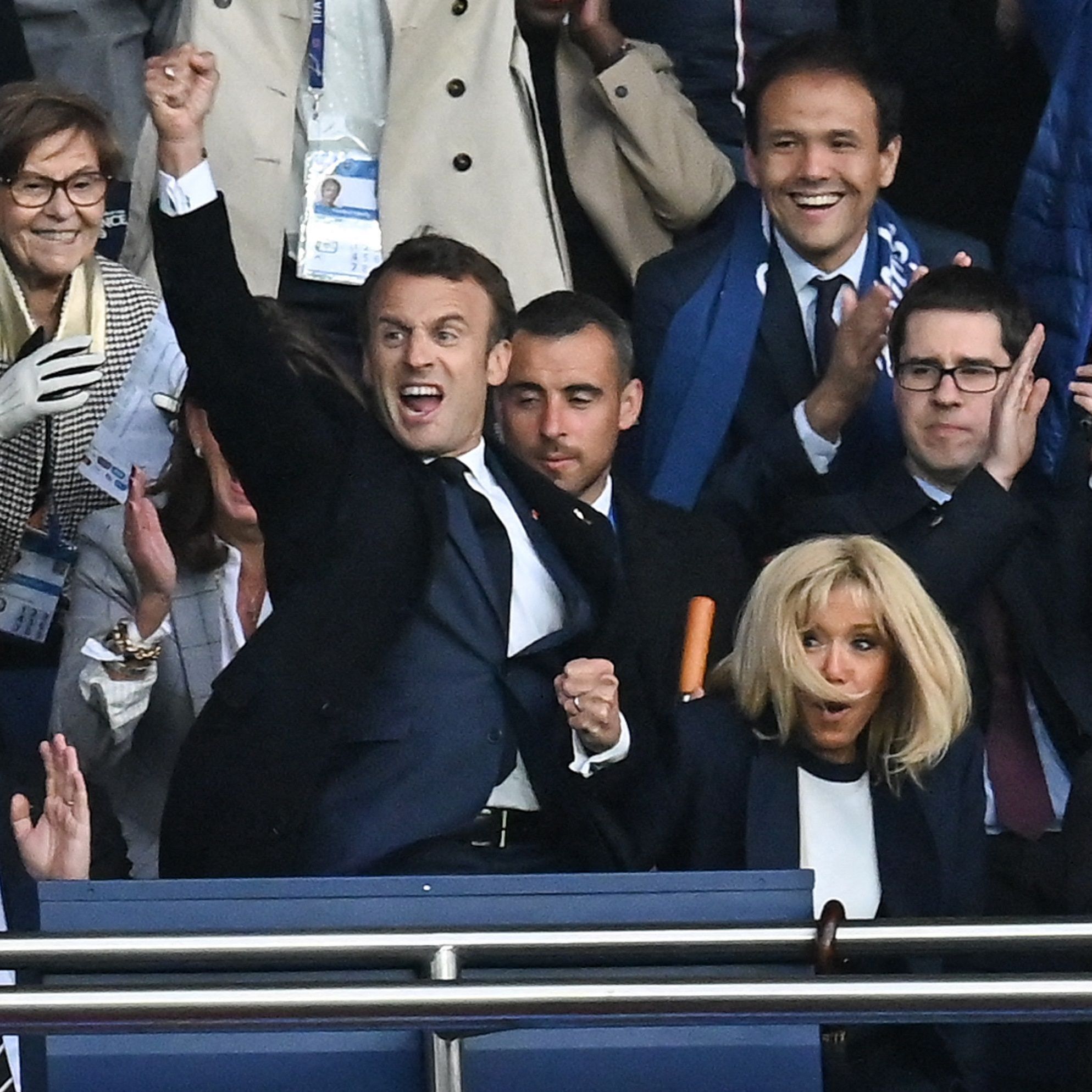 France Coree Du Sud Emmanuel Macron Fou De Joie Lors De La Victoire Des Bleues Elle