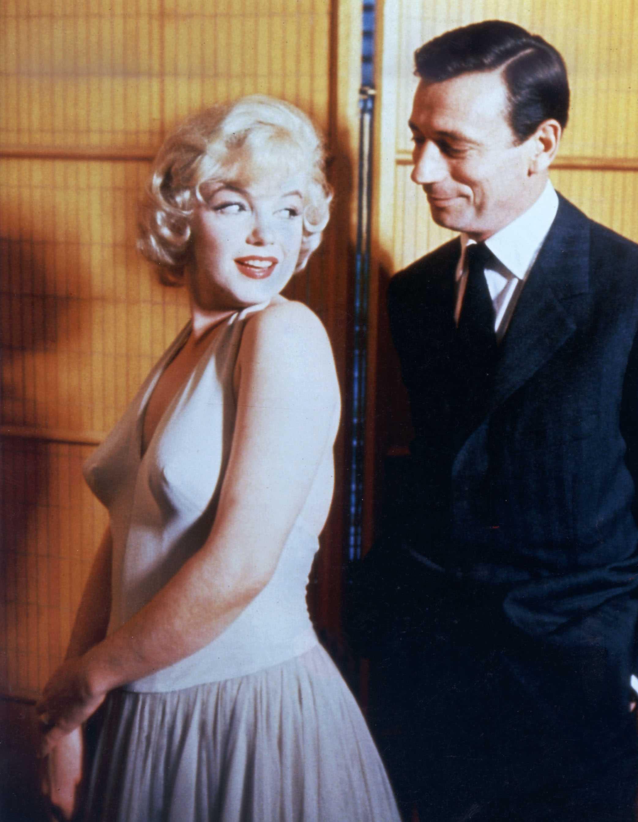 Marilyn Monroe enceinte d'Yves Montand ...