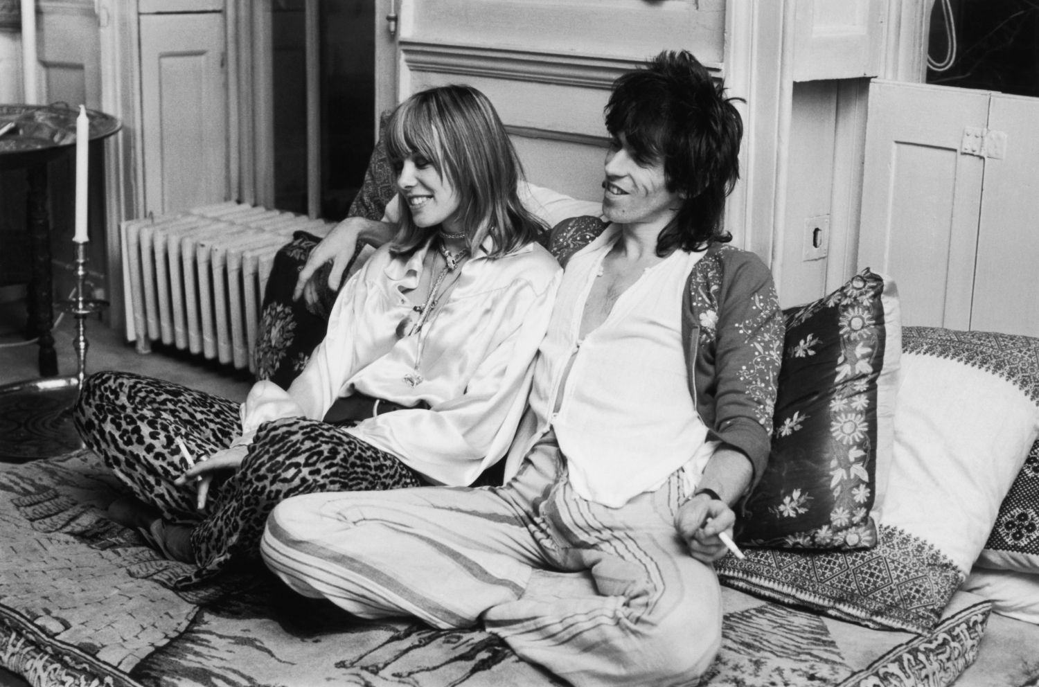 Keith Richards et Anita Pallenberg Rétro au lit avec les stars ! Elle