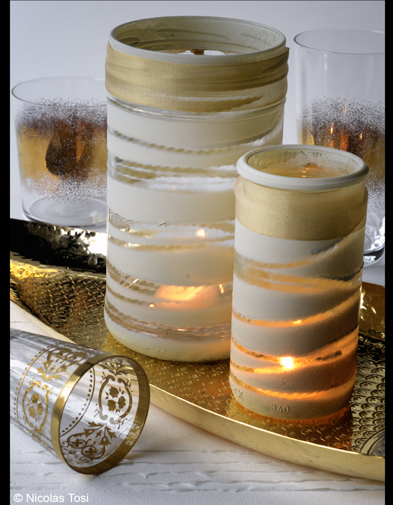 Photophores Dores Noel C Est Le Moment De Relooker Vos Tables Elle