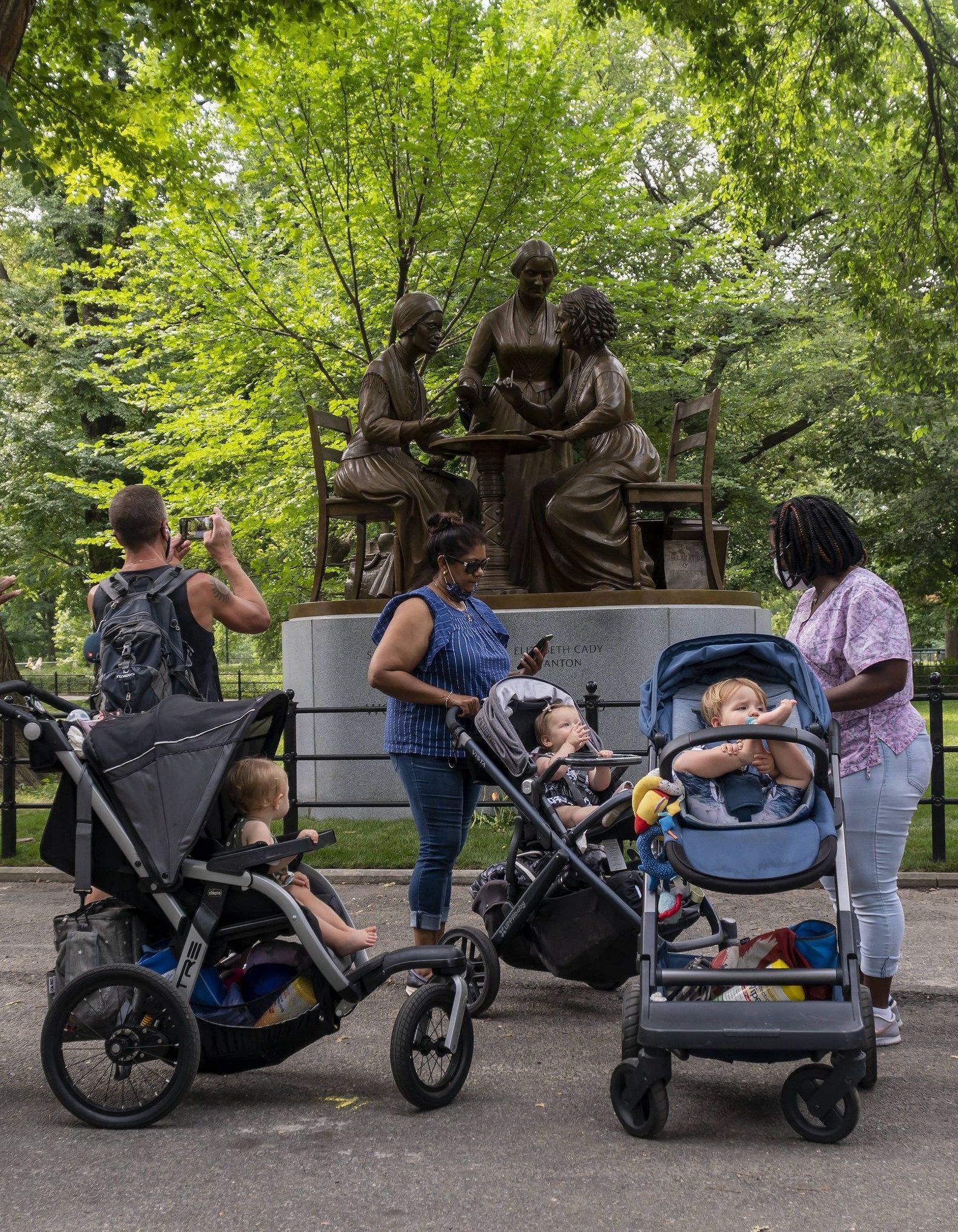 New York pays tribute to three feminists with new monument in Central Park